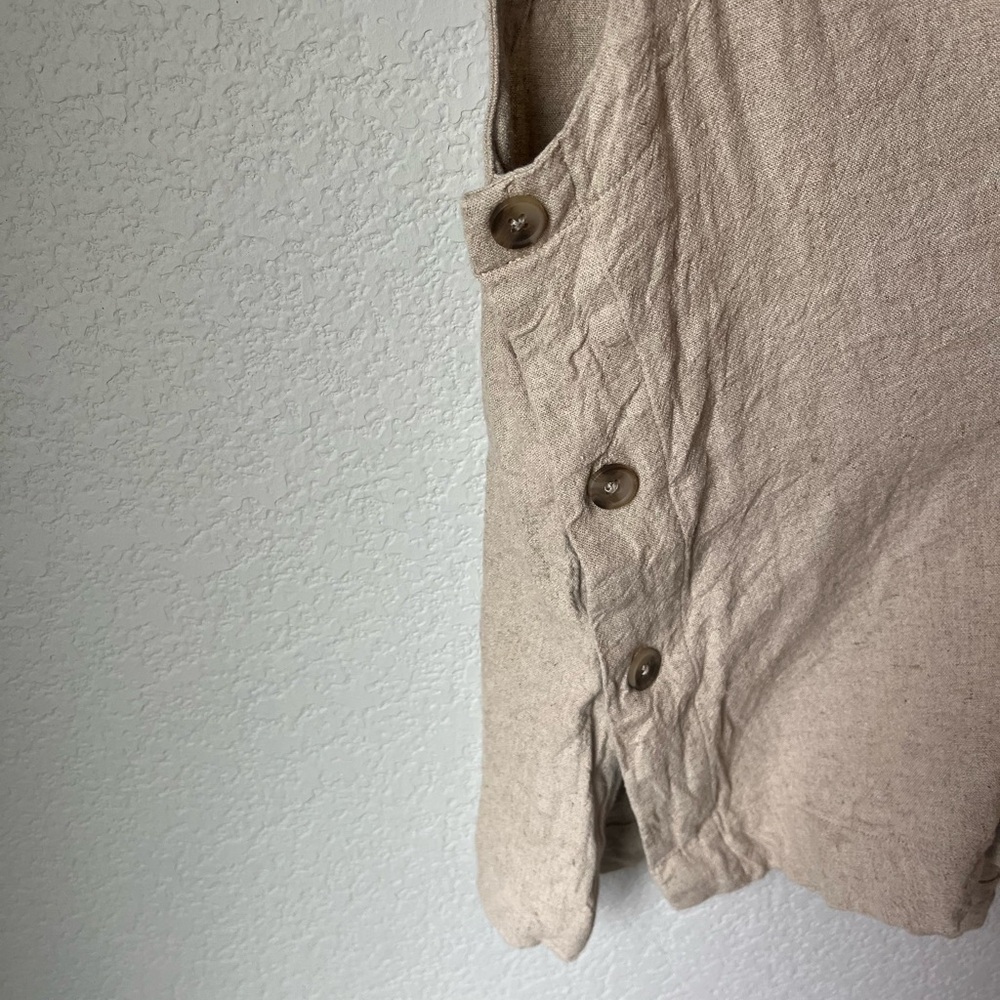 Universal Thread Tan Button-Side Tank Top - Picture 2 of 4